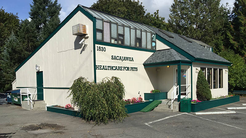 A vet clinic building