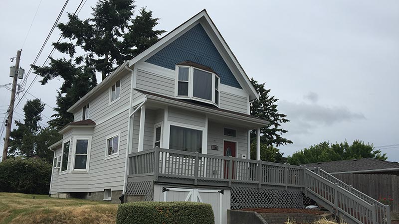 A newly painted house