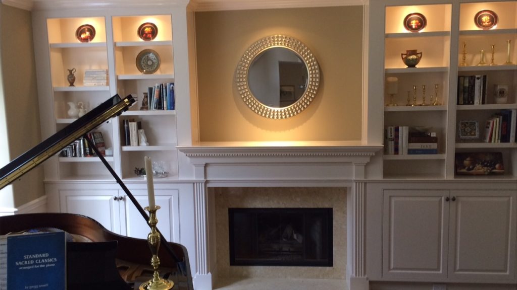 A new fireplace in the house